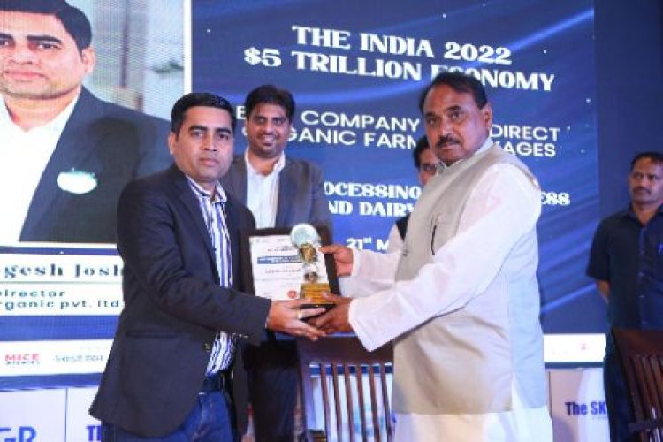Rapid Organic gets honoured as "Best direct farmer linkage award"