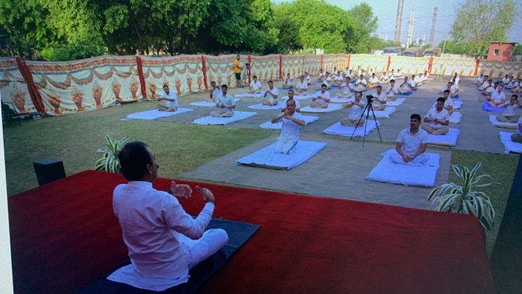 Yoga and Meditation camp organized at NITSRDR, ITBP by Acharya Manish ji and ITBP