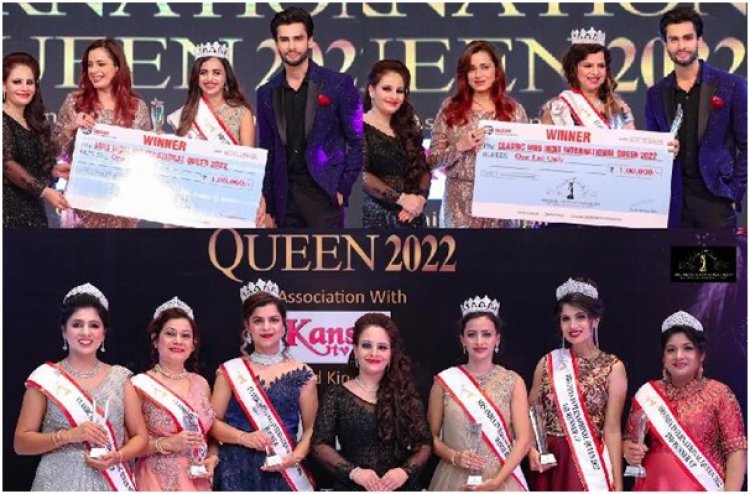 Mrs India International Queen 2022 won by remarkable women that prove true to be "Beauty with Brains"